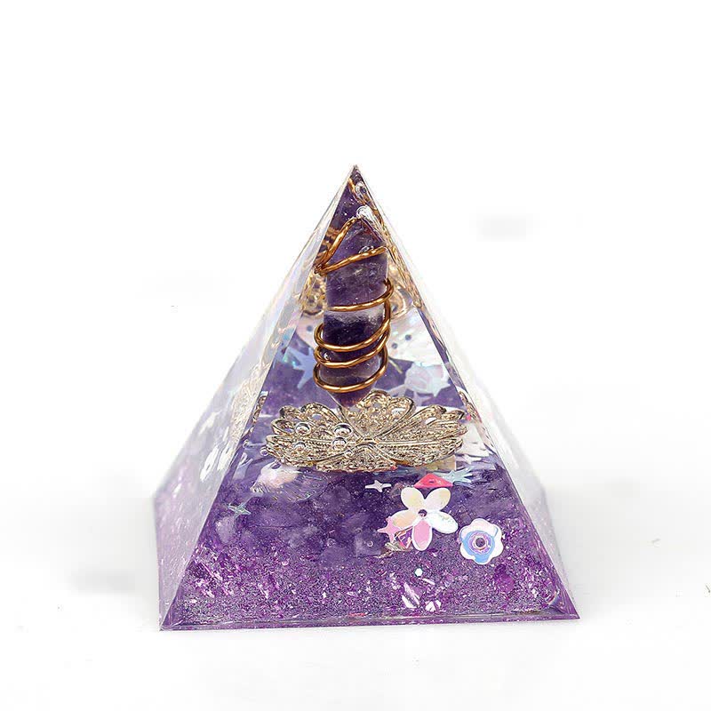 Olivenorma 6cm Natural Crystal Hexagonal Prism Orgone Pyramid - 15 - image 14