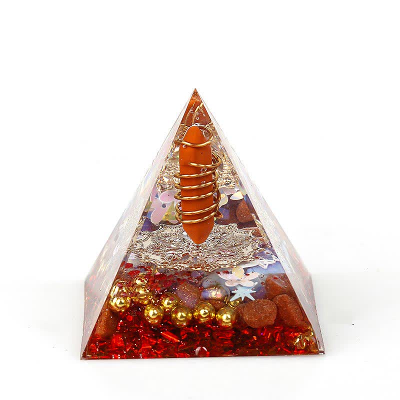 Olivenorma 6cm Natural Crystal Hexagonal Prism Orgone Pyramid - 17 - image 16