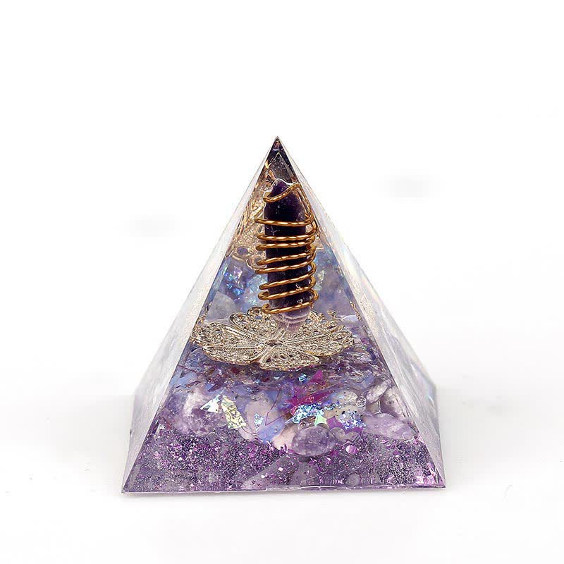 Olivenorma 6cm Natural Crystal Hexagonal Prism Orgone Pyramid - 18 - image 17