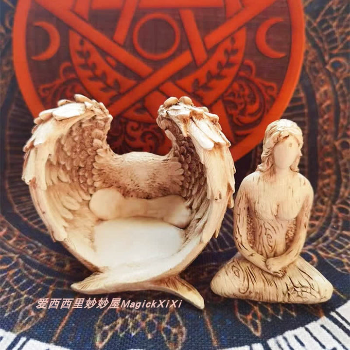 Olivenorma Resin Angel Wings Ornaments Pagan Decoration - image 6