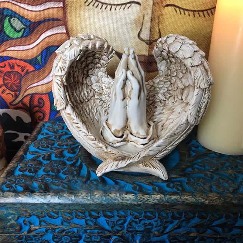 Olivenorma Resin Angel Wings Ornaments Pagan Decoration - image 1