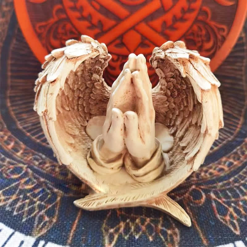 Olivenorma Resin Angel Wings Ornaments Pagan Decoration - Hand - image 0
