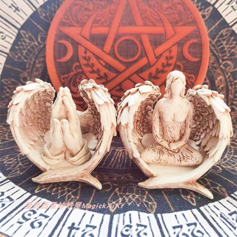 Olivenorma Resin Angel Wings Ornaments Pagan Decoration - image 5