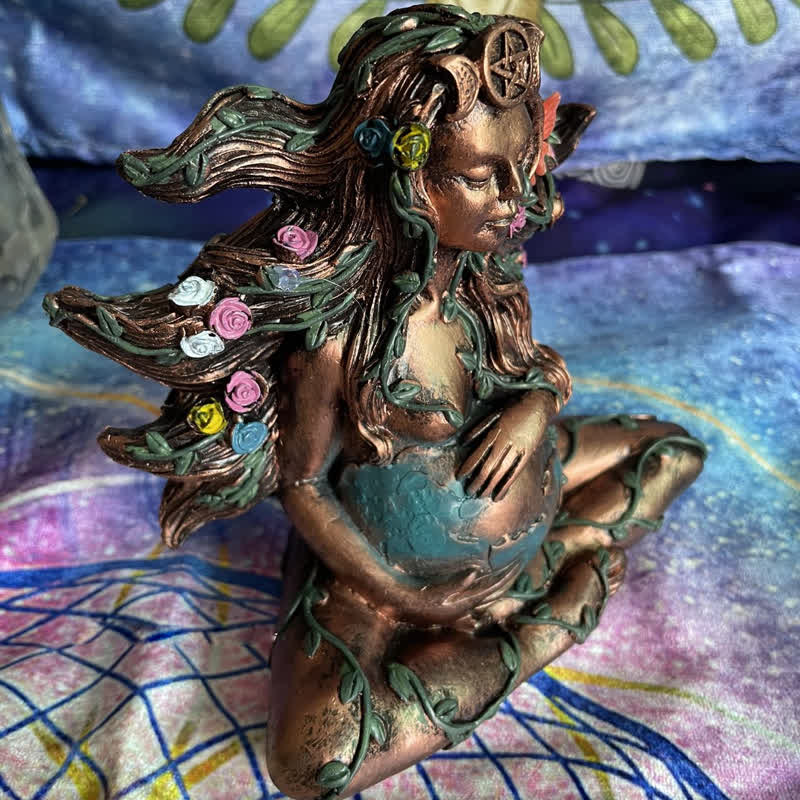 Olivenorma Gaia Mother Earth Resin Statue Pagan Decoration - image 1