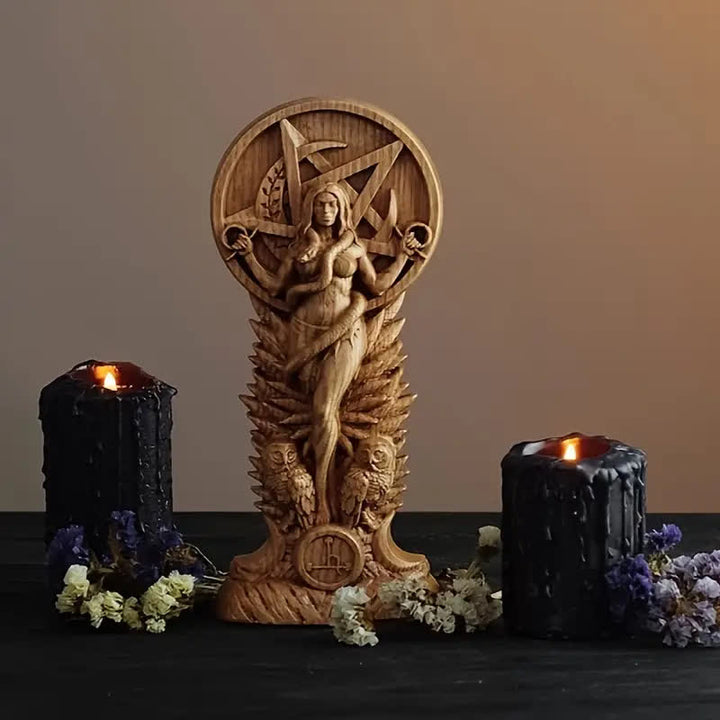 Olivenorma Resin Witches Lilith Statue Pagan Decoration - 24cm*10cm*7cm - image 0