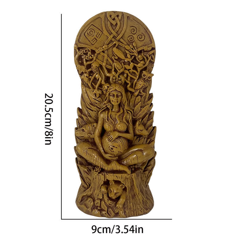Olivenorma Gaia Goddess Statue Resin Pagan Decoration - image 4
