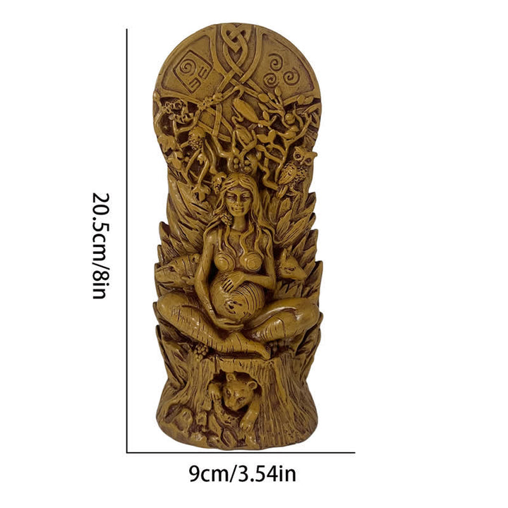 Olivenorma Gaia Goddess Statue Resin Pagan Decoration - image 4