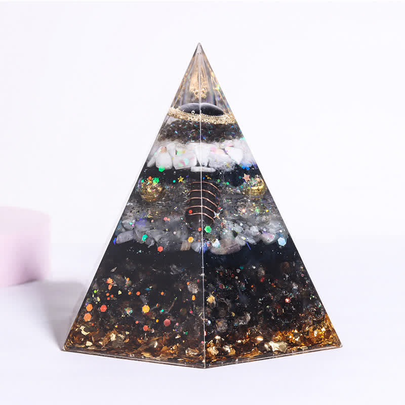 Olivenorma Good Luck Natural Stone Hexagonal Orgone Pyramid - Good Luck In This Year Of Life - image 6