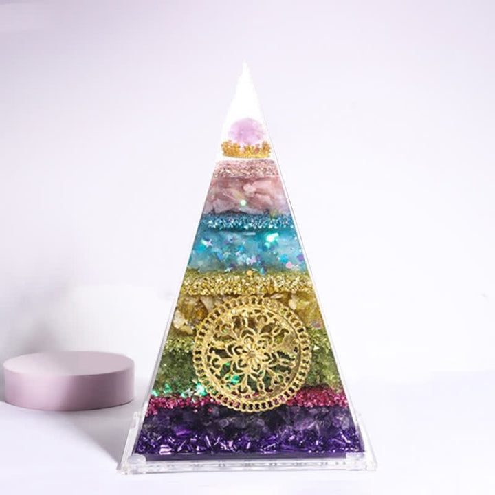 Olivenorma Energy Natural Stone Long Pointed Orgone Pyramid - Family Harmony & Happiness (8cm*6cm) - image 7