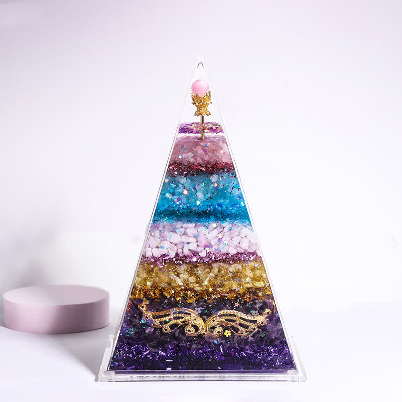 Olivenorma Energy Natural Stone Long Pointed Orgone Pyramid - Thin And Beautiful & All Things Go Well (15cm*10cm) - image 14