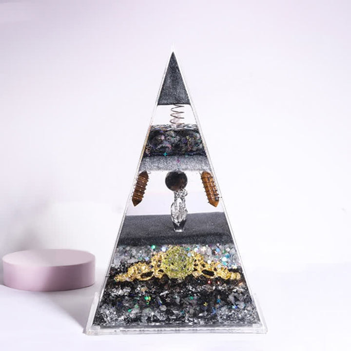 Olivenorma Energy Natural Stone Long Pointed Orgone Pyramid - Good Luck In This Year Of Life (15cm*10cm) - image 11