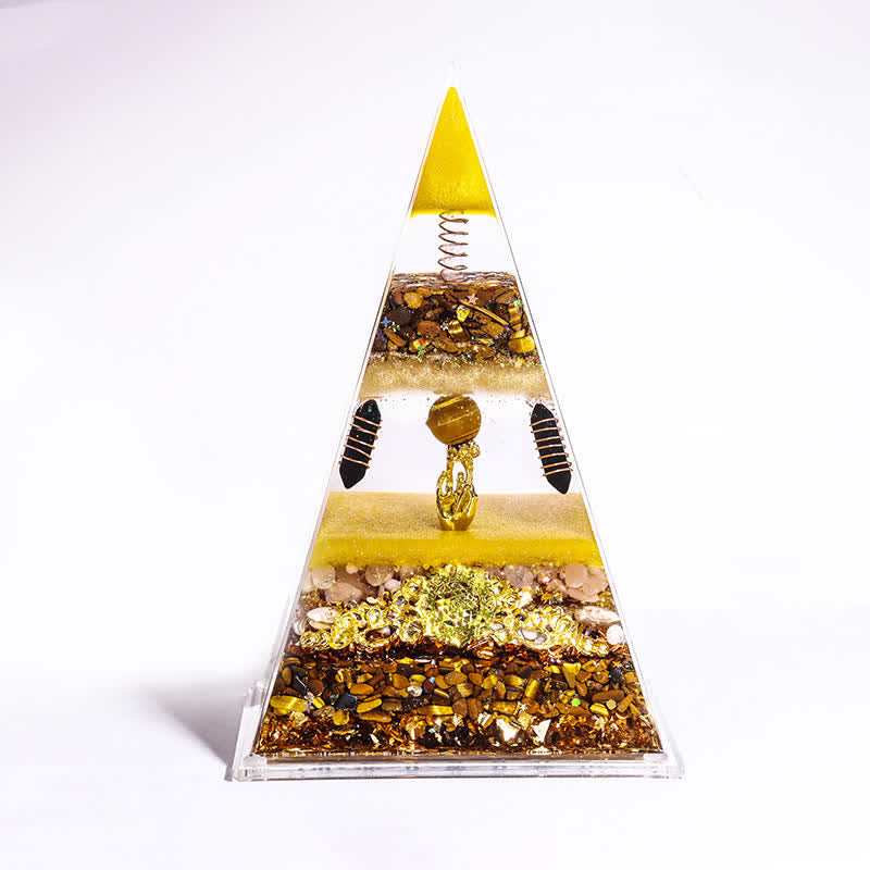 Olivenorma Energy Natural Stone Long Pointed Orgone Pyramid - Resolve The Problem & Have Peace Of Mind (15cm*10cm) - image 17