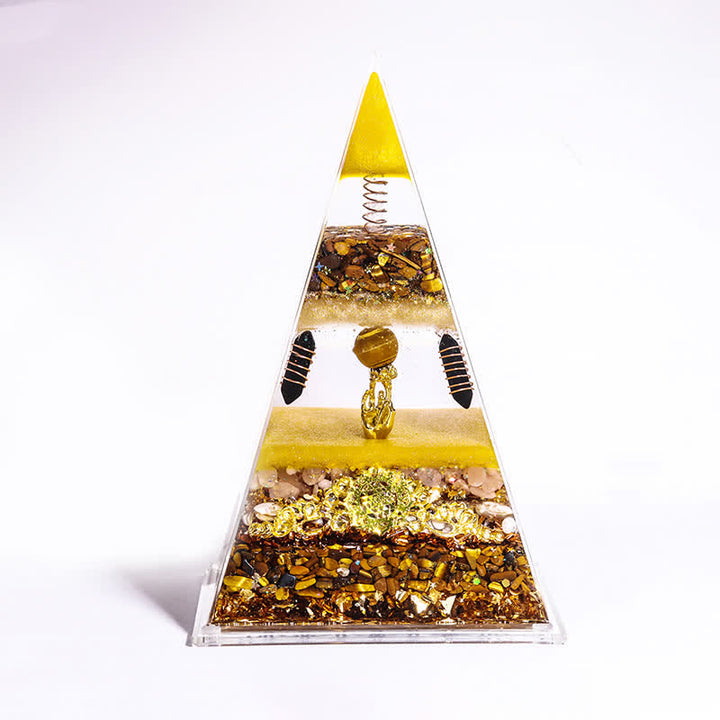 Olivenorma Energy Natural Stone Long Pointed Orgone Pyramid - Resolve The Problem & Have Peace Of Mind (15cm*10cm) - image 17
