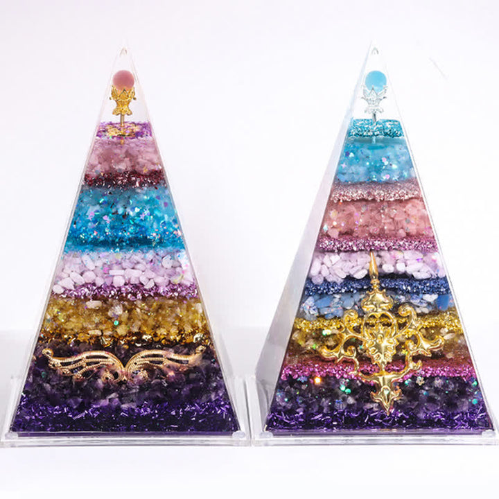 Olivenorma Energy Natural Stone Long Pointed Orgone Pyramid - image 25