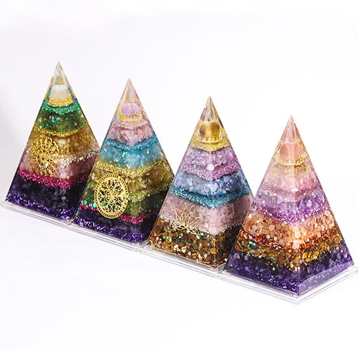 Olivenorma Energy Natural Stone Long Pointed Orgone Pyramid - image 24