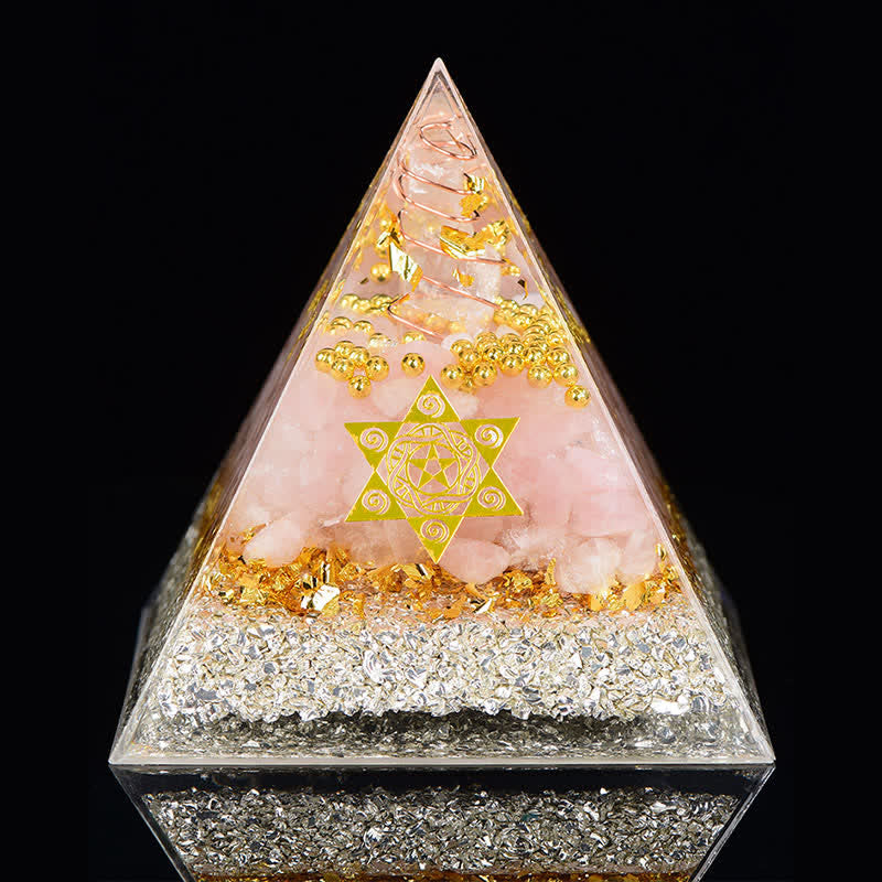 Olivenorma Meet Love-Rose Quartz Orgone Pyramid - image 3