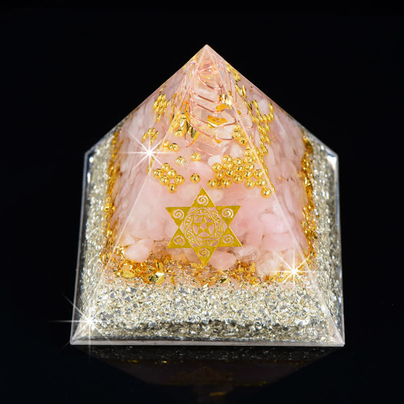 Olivenorma Meet Love-Rose Quartz Orgone Pyramid - image 2