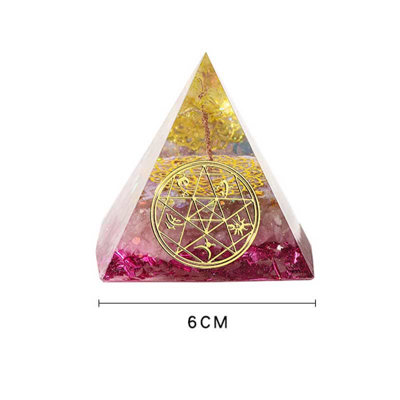Olivenorma 6cm Tree Of Life Natural Stone Orgone Pyramid - image 20