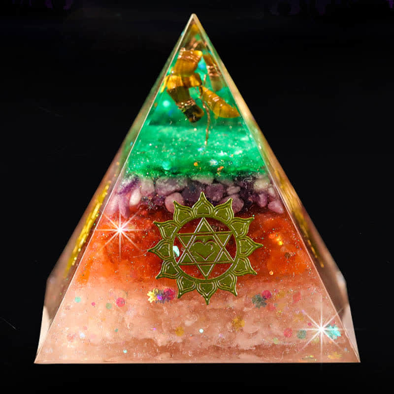 Olivenorma "Increase Opportunities" Natural Stone Orgone Pyramid - image 5