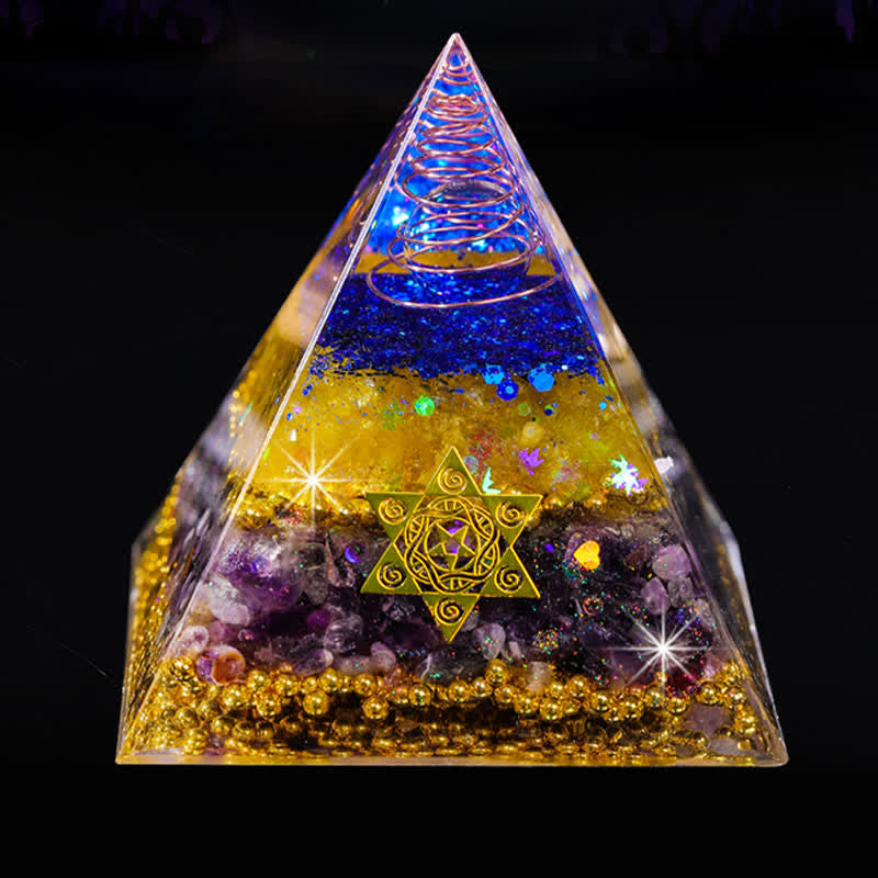 Olivenorma "Beauty and Talent" Natural Stone Orgone Pyramid - image 7