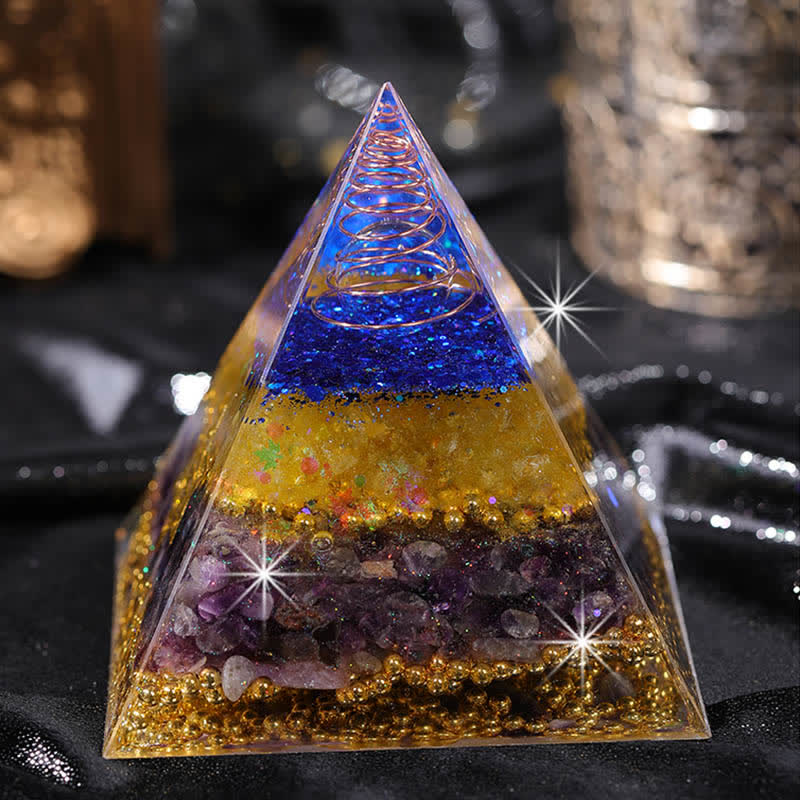 Olivenorma "Beauty and Talent" Natural Stone Orgone Pyramid - image 6