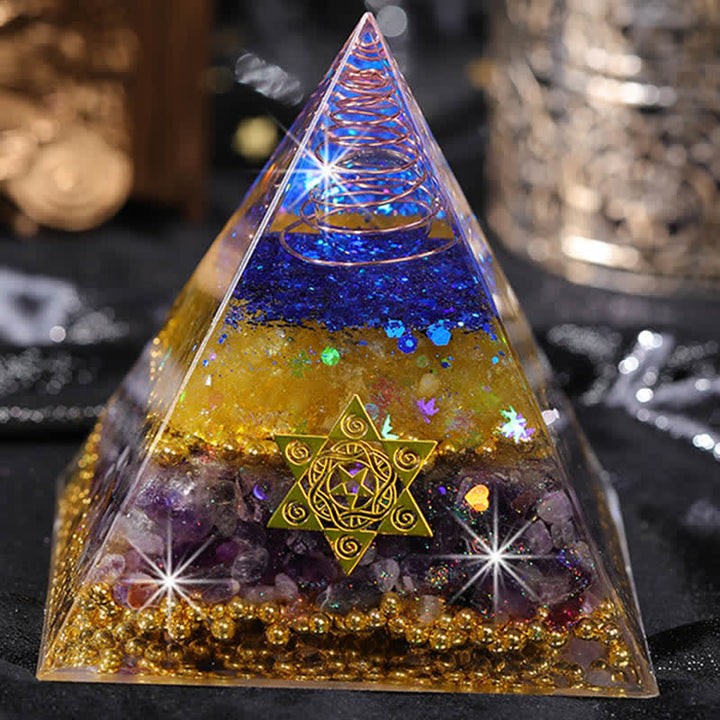 Olivenorma "Beauty and Talent" Natural Stone Orgone Pyramid - image 5