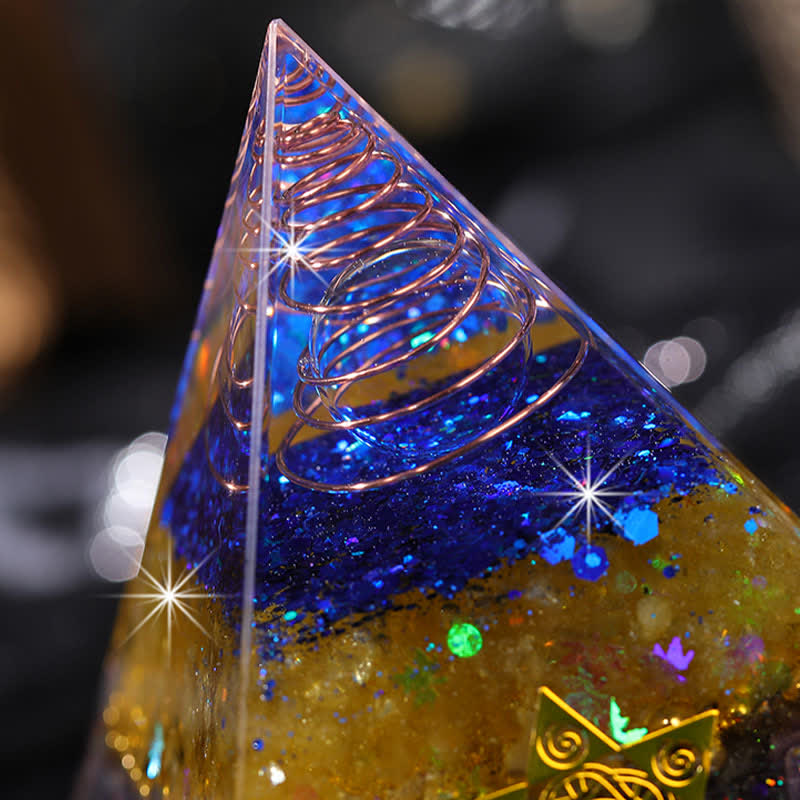 Olivenorma "Beauty and Talent" Natural Stone Orgone Pyramid - image 4