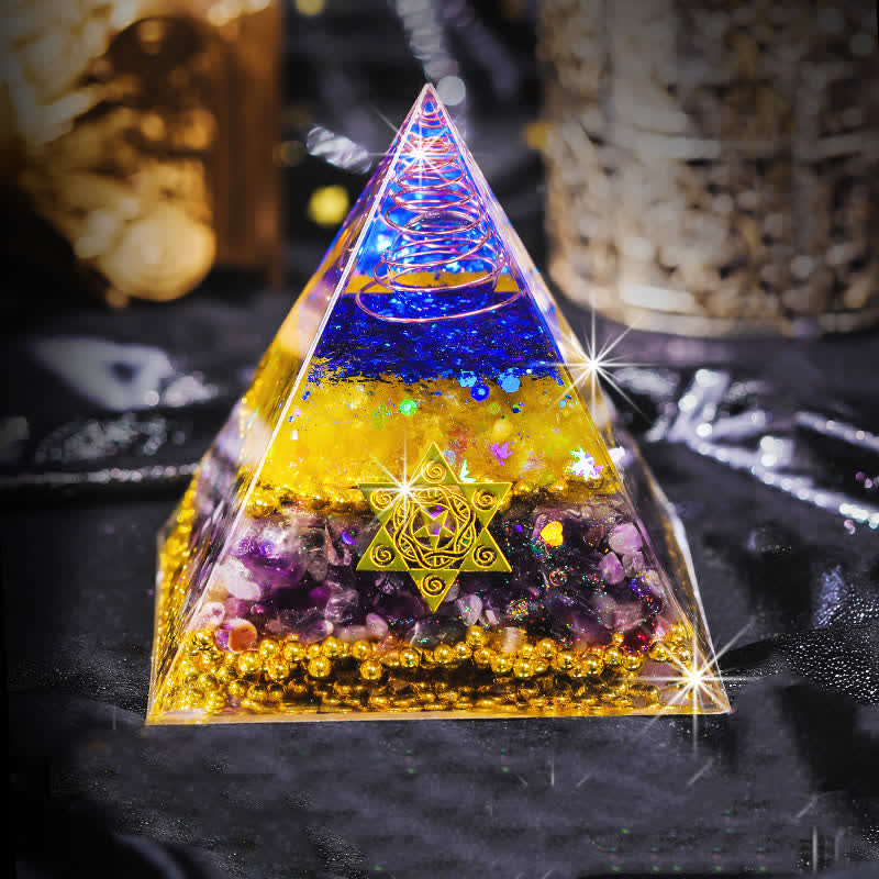 Olivenorma "Beauty and Talent" Natural Stone Orgone Pyramid - 20cm*20cm - image 0