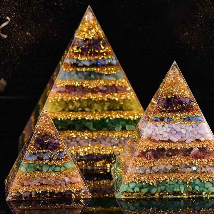 Olivenorma "All-Round Protection" Natural Stone Orgone Pyramid - image 14