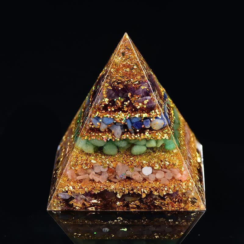 Olivenorma "All-Round Protection" Natural Stone Orgone Pyramid - 10cm*10cm - image 1