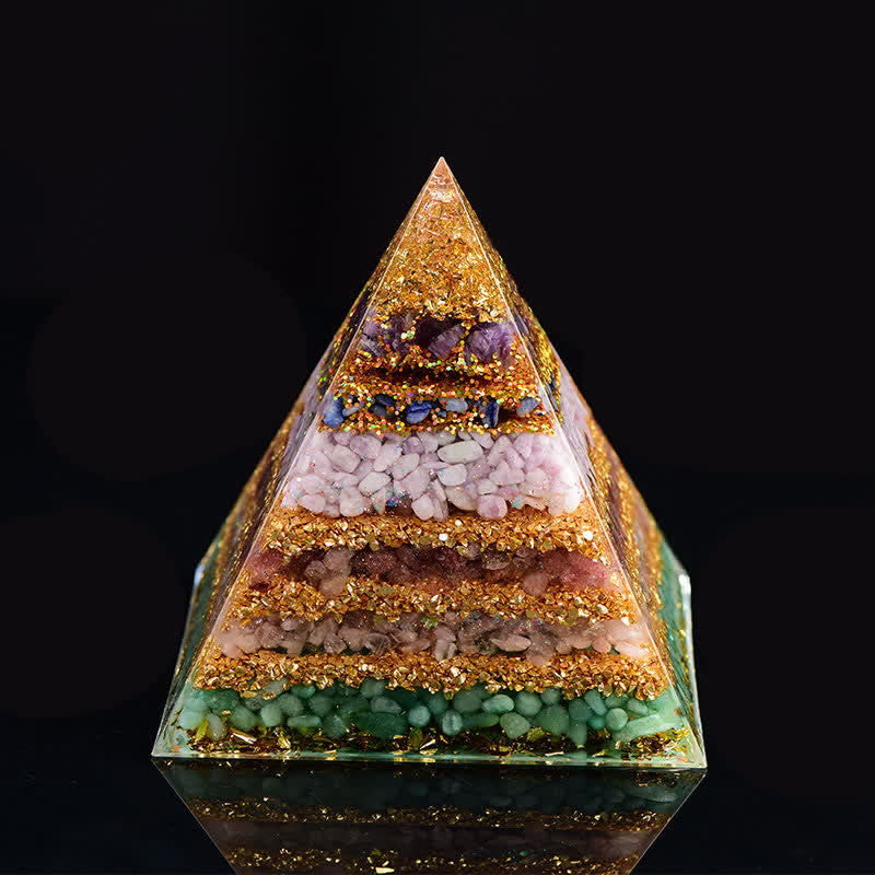 Olivenorma "All-Round Protection" Natural Stone Orgone Pyramid - 15cm*15cm - image 6