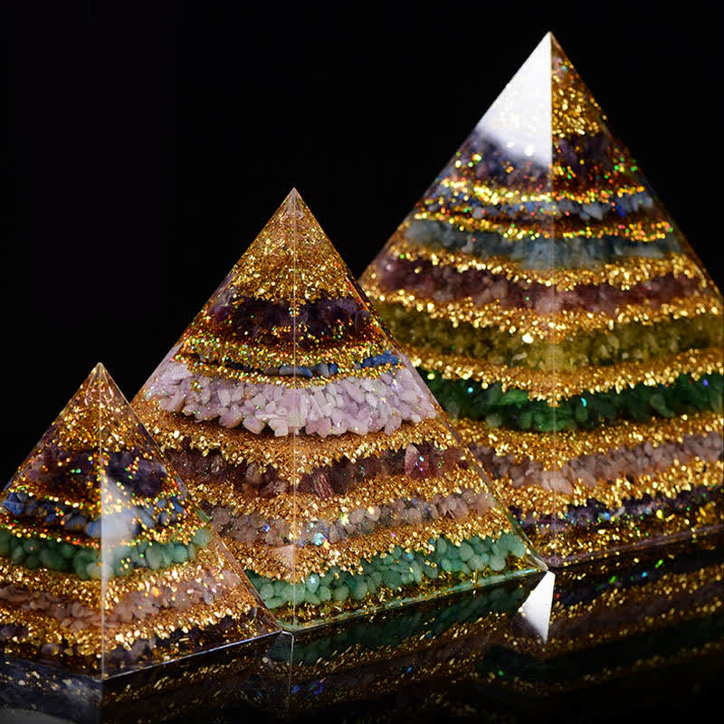 Olivenorma "All-Round Protection" Natural Stone Orgone Pyramid - image 12