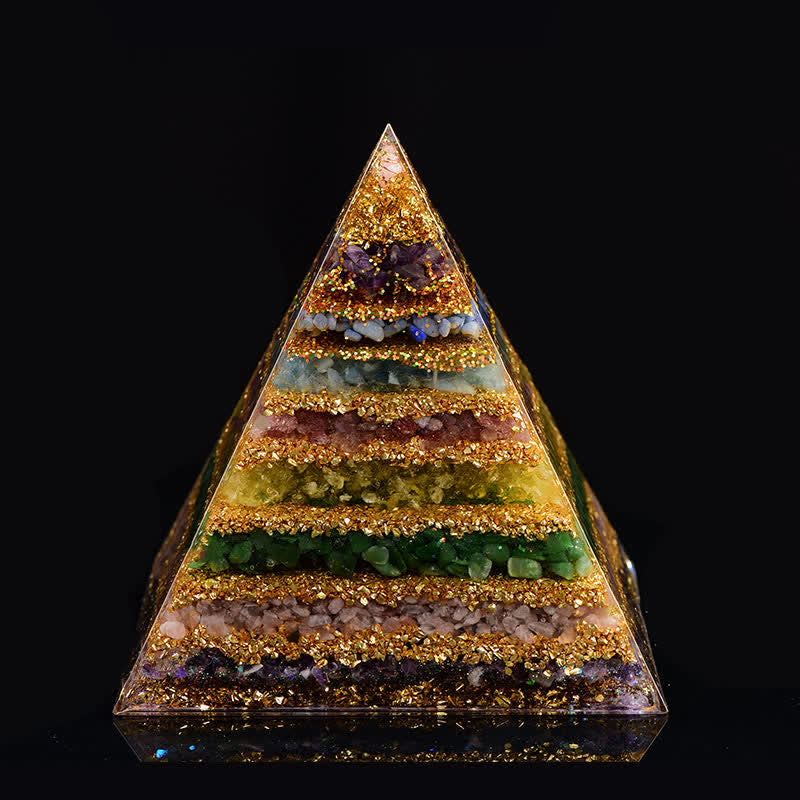 Olivenorma "All-Round Protection" Natural Stone Orgone Pyramid - 20cm*20cm - image 8