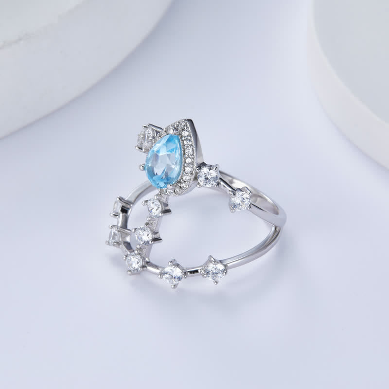 Olivenorma 925 Silver Natural Topaz Ring - image 8