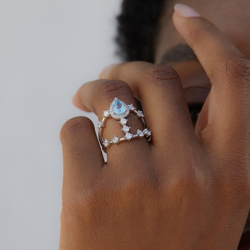 Olivenorma 925 Silver Natural Topaz Ring - image 5
