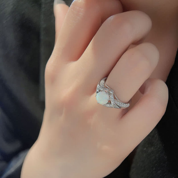 Olivenorma Natural Opal Light Luxury Ring - image 2