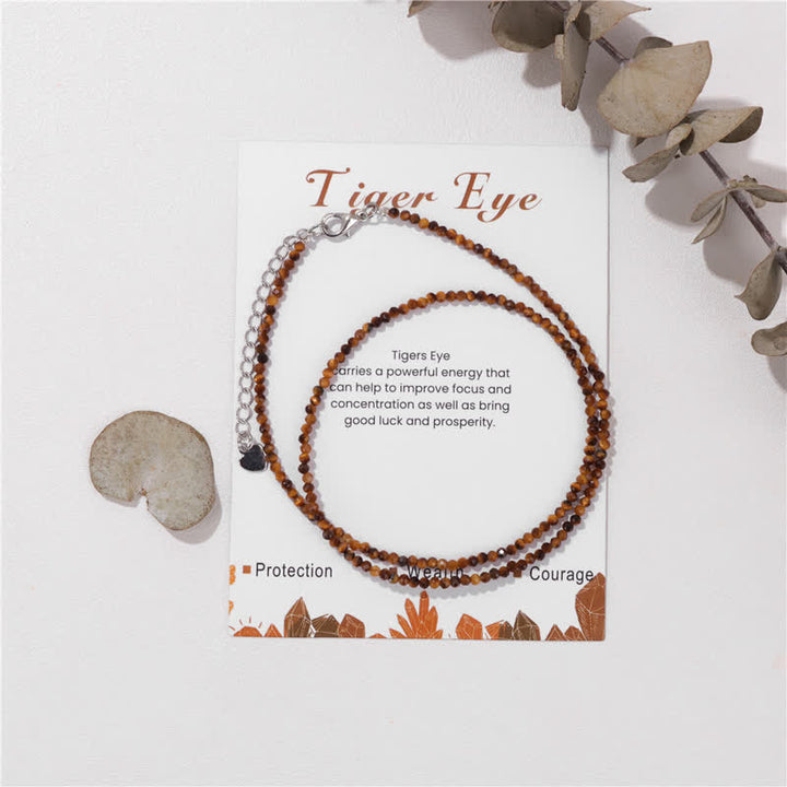 Olivenorma Card Stone Beads Fine Clavicle Necklace - image 33