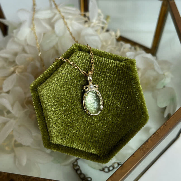 Olivenorma Natural Peridot Ring Necklace - image 15