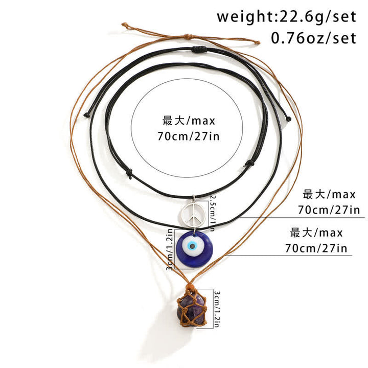 Olivenorma Natural Stone Tree Of Life Pendant Necklace Set - image 26