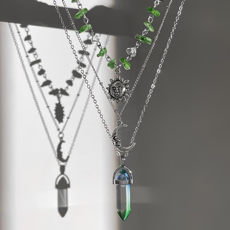 Olivenorma Ethnic Gravel Beads Sun Tree Of Life Necklace - image 8