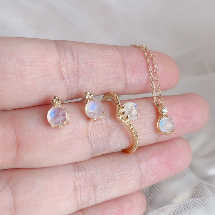 Olivenorma Natural Moonstone Jewelry Set - image 6