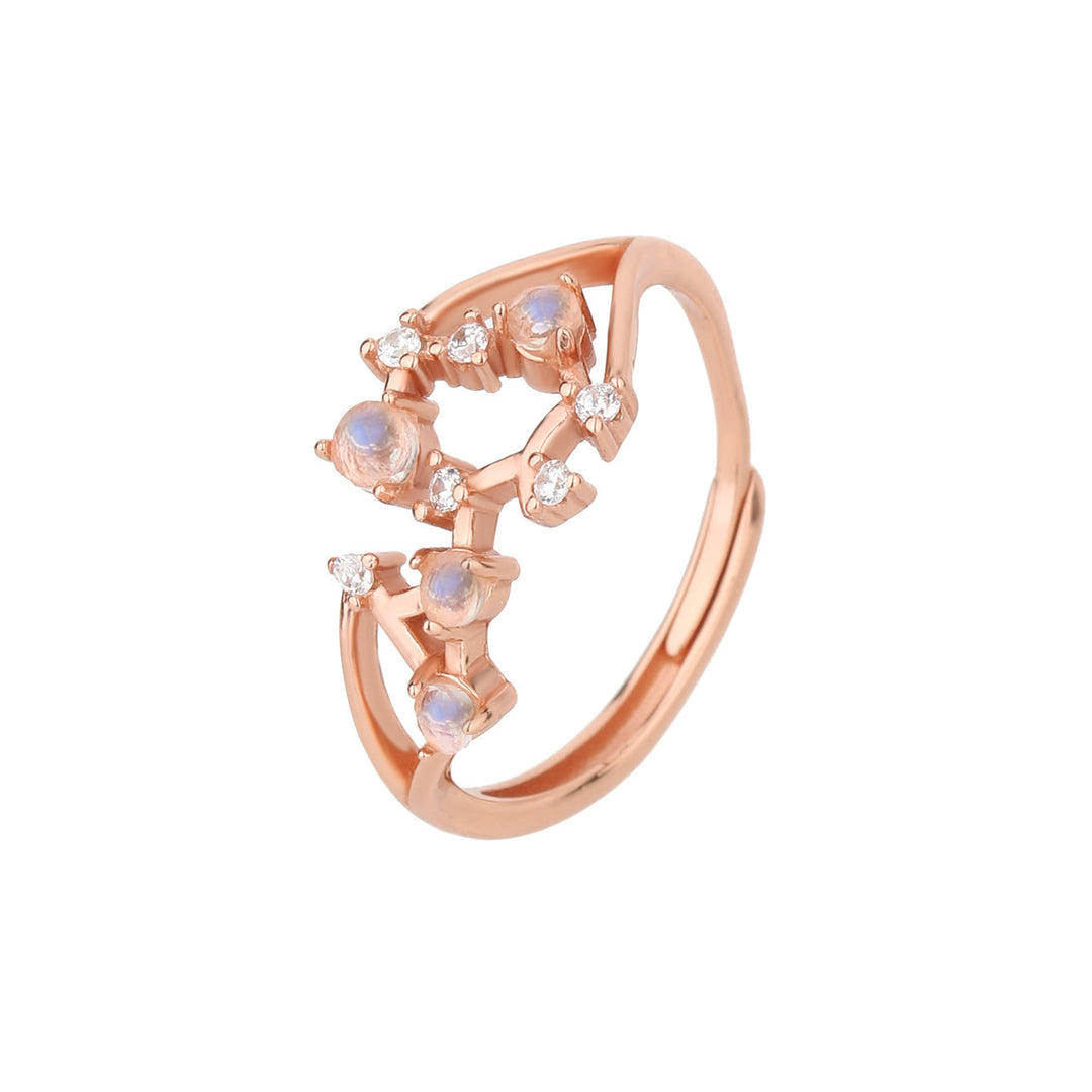 Olivenorma Natural Moonstone Zodiac Symbol Ring - image 44