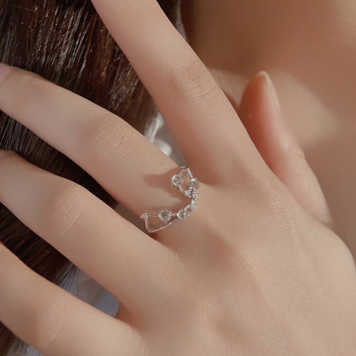 Olivenorma Natural Moonstone Zodiac Symbol Ring - image 51