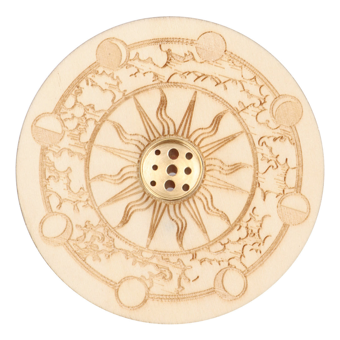 Olivenorma Lotus Purity Wooden Incense Stick Holder - Moon Phases - White - image 11