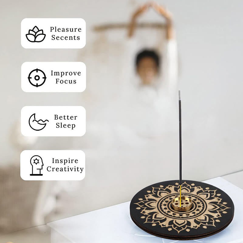 Olivenorma Lotus Purity Wooden Incense Stick Holder - image 2