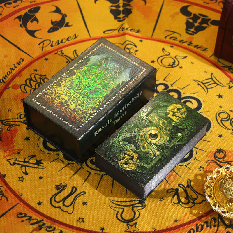 Olivenorma Cthulhu Mythos Gold Foil Collectible Divination Tarot Card - Cthulhu Myth - image 0