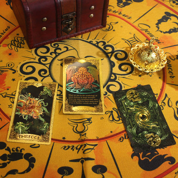 Olivenorma Cthulhu Mythos Gold Foil Collectible Divination Tarot Card - image 4