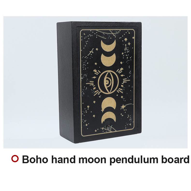 Olivenorma Wooden Moon Phases Engraved Divination Tarot Box - image 5