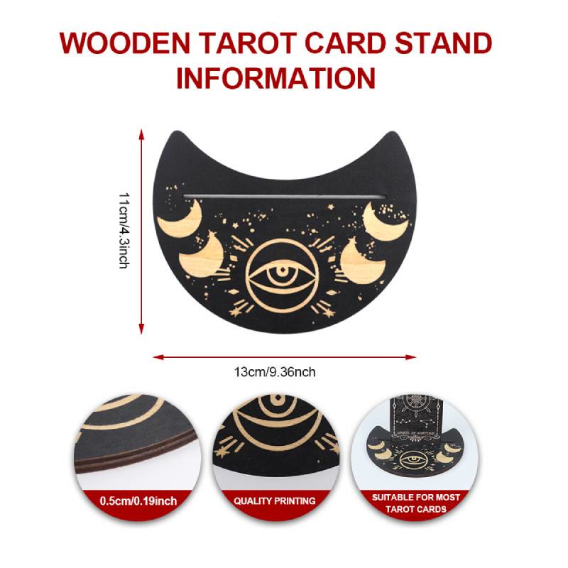 Olivenorma Wooden Moon Phases Engraved Divination Tarot Box - image 7
