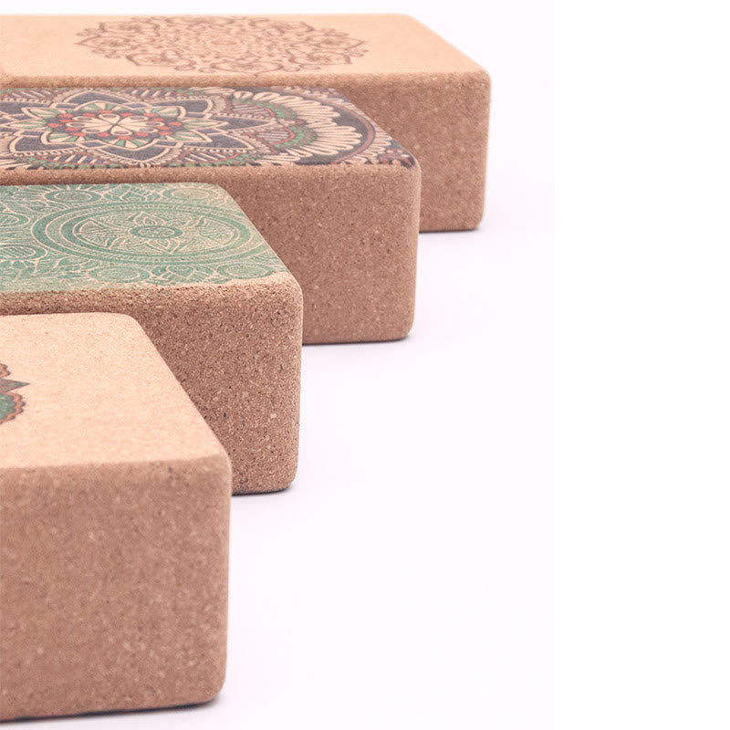 Olivenorma Soft Non-Slip Premium Mandala Cork Yoga Block - image 14